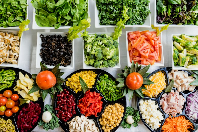 Healthy vegetables meal prep